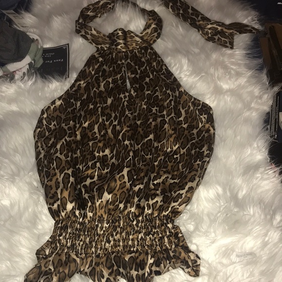 Women’s Guess Jean Cheetah Halter - Picture 3 of 3